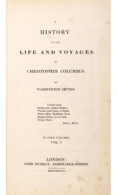 Lot 156 - IRVING, WASHINGTON A History of the Life and...