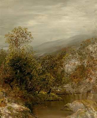 Lot 1074 - Ralph Albert Blakelock American, 1847-1919...