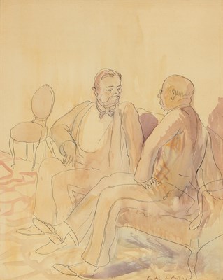Lot 2140 - Guy Pene Du Bois American, 1884-1954 Gentlemen...
