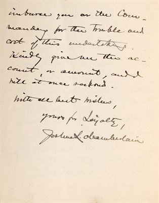 Lot 74 - [CIVIL WAR] CHAMBERLAIN, JOSHUA LAWRENCE. Two...