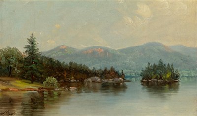Lot 1096 - Nelson Augustus Moore American, 1824-1902 Lake...