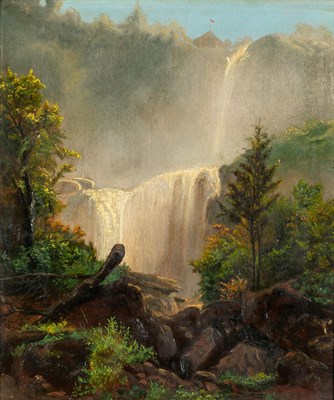 Lot 1095 - American School 19th century Kaaterskill Falls,...
