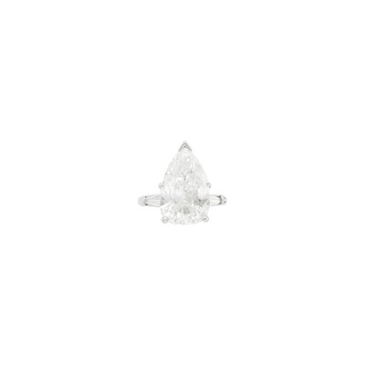 Lot 154 - Platinum, Laser-Drilled Diamond and Diamond Ring