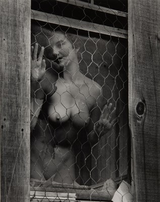 Lot 2033 - BULLOCK, WYNN (1902-1975) [Nude behind torn...
