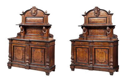 Lot 313 - Pair of Renaissance Revival Part Ebonized...