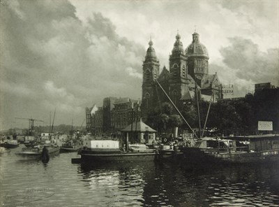 Lot 2074 - MISONNE, LEONARD (1870-1943) "Amsterdam,"...