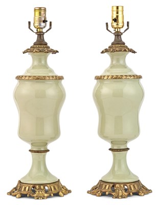 Lot 349 - Pair of Louis XV Style Gilt Metal Mounted...