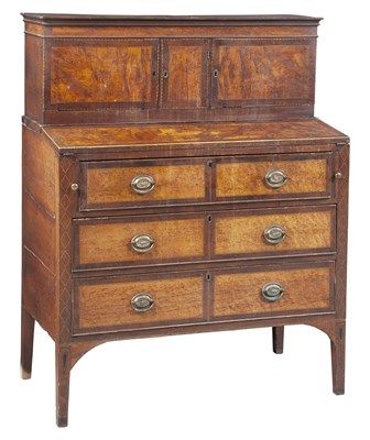 Lot 286 - Federal Inlaid Cherry and Bird's Eye Maple...