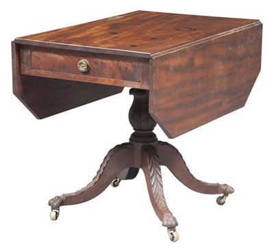 Lot 265 - Classical Carved Mahogany Pembroke Table...