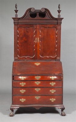 Lot 219 - Chippendale Carved Mahogany Serpentine...