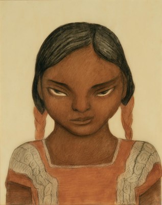 Lot 68 - Diego Rivera Mexican, 1886-1957 Portrait of a...