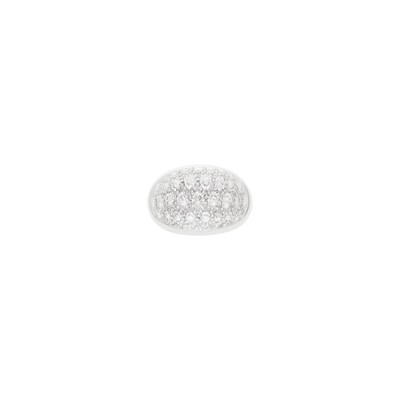 Lot 67 - Cartier White Gold, Rock Crystal and Diamond 'Myst de Cartier' Ring