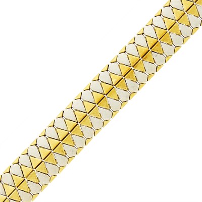 Lot 129 - Two-Color Gold Bracelet