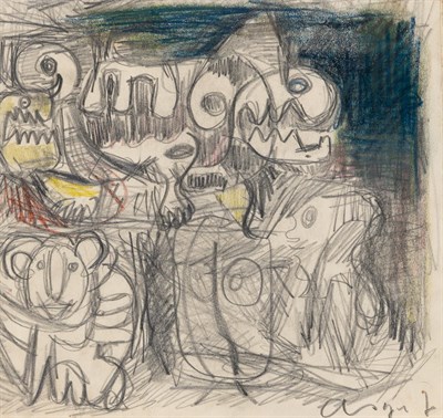 Lot 64 - Asger Jorn Danish, 1914-1973 Untitled Signed...