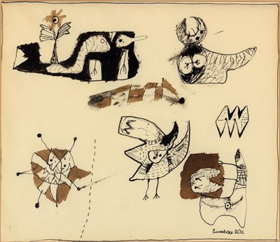 Lot 68 - Lucebert Dutch, 1924-1994 Sketches, 1952...