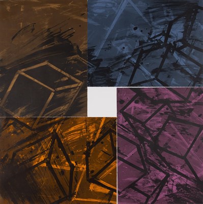 Lot 209 - Mel Bochner (b. 1940) THE FIRST QUARTET Color...