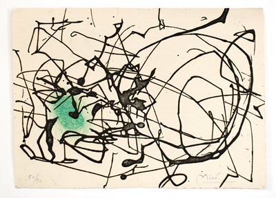 Lot 310 - Joan Miro's Obscur Laurier, with an additional signed plate