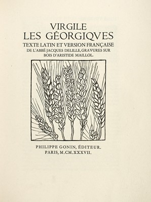 Lot 296 - Maillol's beautiful edition of the Georgics of Virgil