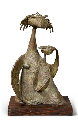 Lot 86 - Angel Botello Puerto Rican, 1913-1986 Mother...