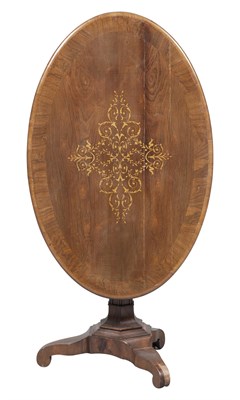 Lot 212 - English Inlaid Rosewood Center Table Height 29...