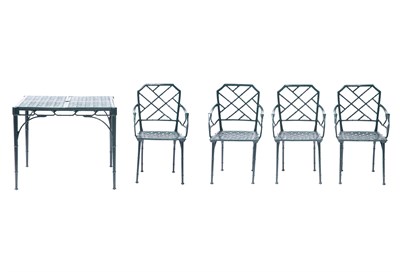 Lot 336 - Set of Brown Jordan Painted Metal Outdoor...