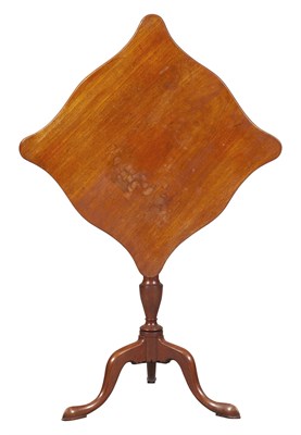 Lot 218 - Chippendale Mahogany Tilt-Top Candle Stand