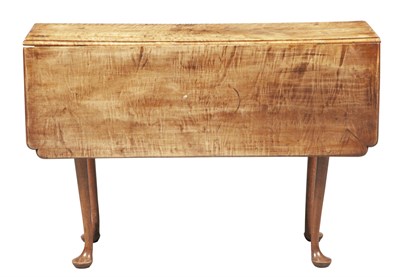 Lot 181 - Queen Anne Tiger Maple Drop-Leaf Table...