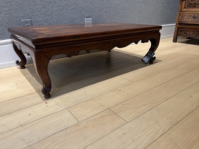 Lot 507 - A Chinese Huanghuali Kang Table