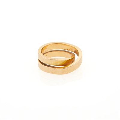 Lot 4 - Cartier Rose Gold 'Nouvelle Vague' Ring