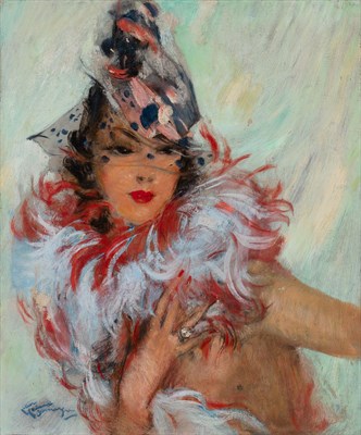 Lot 2128 - Jean-Gabriel Domergue French, 1889-1962 Beauty...