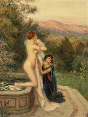 Lot 2103 - Albert Lynch Peruvian, 1951-1912 Le Bain...