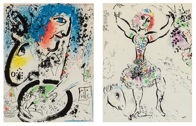 Lot 106 - Marc Chagall (1887-1985) SELF-PORTRAIT; WOMAN...