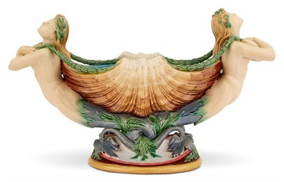 Lot 317 - Minton & Co. Majolica "Shell Bearer"...