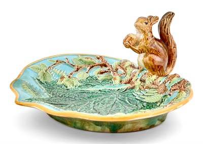 Lot 310 - George Jones & Sons Majolica Nut Dish With...