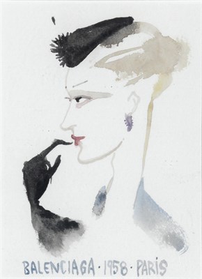 Lot 146 - Ruben Toledo (b. 1961) Original Balenciaga...