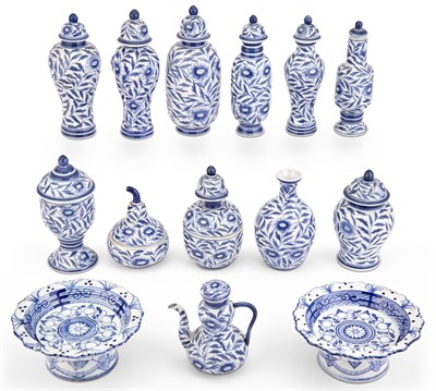Lot 236 - Group of Blue and White Porcelain Table...