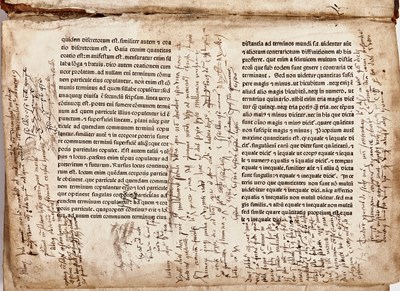 Lot 15 - Holcot's Super Libros Sapienta with binder's waste from a previously unrecorded incunable