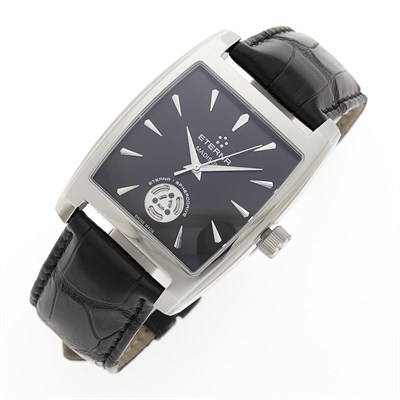 Lot 2328 - Eterna Stainless Steel 'Madison Spherodrive' Wristwatch, Ref. 217.115 7711.41/5