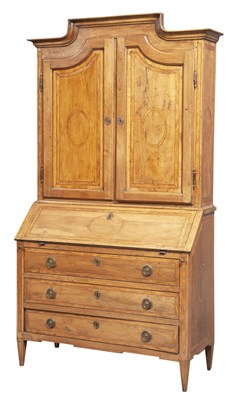 Lot 194 - North Italian Neoclassical Walnut Bureau...