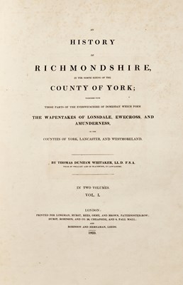 Lot 39 - Thomas Whitaker's History of Richmondshire in two volumes