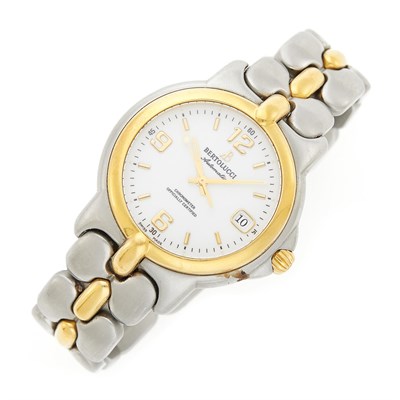 Lot 1241 - Bertolucci Stainless Steel and Gold Wristwatch
