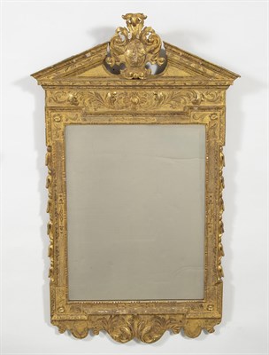 Lot 90 - George II Giltwood Mirror Mid. 18th century,...