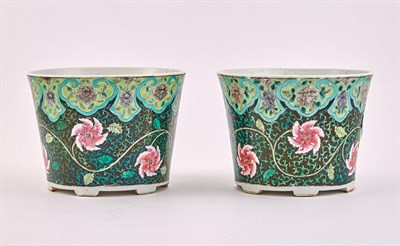 Lot 117 - Pair of Chinese Export Famille Verte Porcelain...