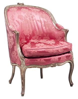Lot 82 - Louis XV Style Painted Bergère 19th century...