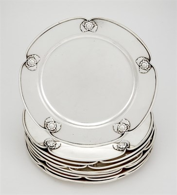 Lot 47 - Set of Ten Georg Jensen Sterling Silver Dinner...