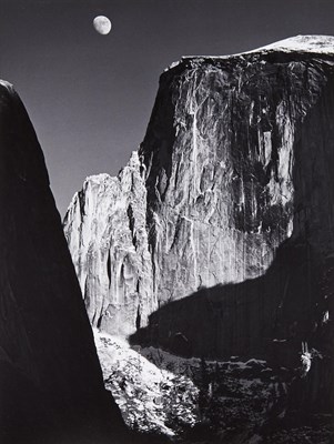 Lot 2004 - ADAMS, ANSEL (1902-1984) Moon and Half Dome...