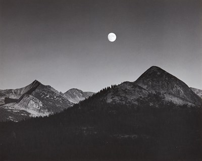 Lot 2005 - ADAMS, ANSEL (1902-1984) Moonrise from Glacier...