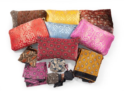 Lot 151 - Group of Seven Paisley Pillows and Silk...