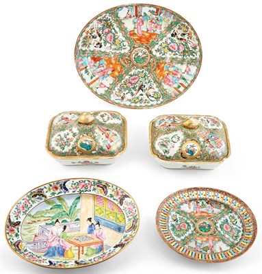 Lot 164 - Group of Chinese Export Rose Medallion...