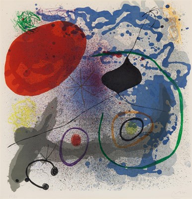 Lot 106 - Joan Miró (1893-1983) BATTEMENT II (MAEGHT...